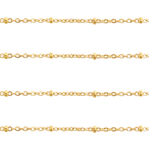 Zubeh&ouml;r aus Stainless Steel - Rostfreiem Stahl Gliederkette 2.0mm Gold
