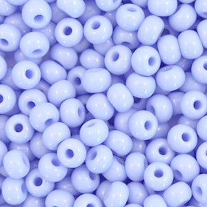 Preciosa 6/0-33000 Rocailles Natural opaque-lavender lilac