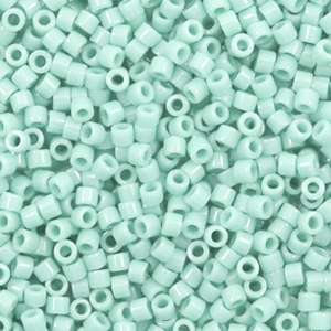 Miyuki Perlen 11/0 delica's Duracoat opaque dyed mint aqua blue DB-2356
