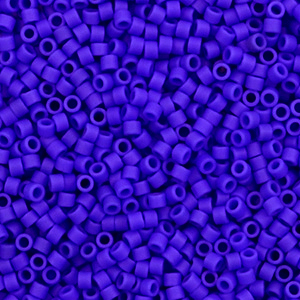 Miyuki Perlen 11/0 delica's Opaque matte cobalt blue DB-756