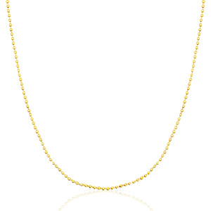 Stainless Steel - Rostfrei Stahl Kette Ballchain Mix & Match Gold