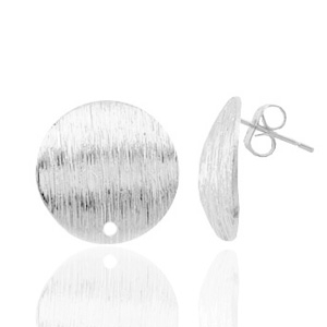 Zubeh&ouml;r Metall TQ Ohrstecker 15mm mit &Ouml;se Antik silber
