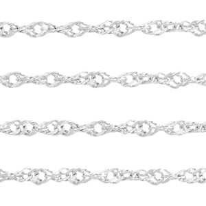 Zubeh&ouml;r aus Stainless Steel - Rostfreiem Stahl weave Gliederkette Silber