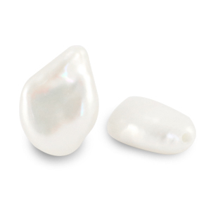 BQ S&uuml;sswasser Perlen Keshi Perle high luster Natural white