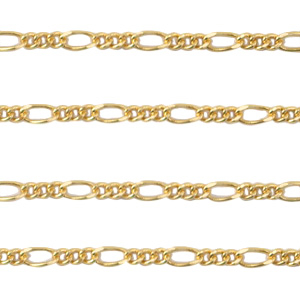 Zubeh&ouml;r Metall DQ Gliederkette Gold