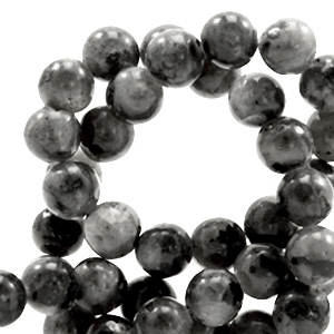 Naturstein Perlen Labradorit 6mm Anthracite