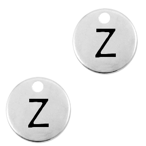 Anh&auml;nger Metall DQ Buchstabe Z Antik silber (Nickelfrei)