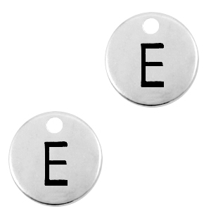 Anh&auml;nger Metall DQ Buchstabe E Antik silber (Nickelfrei)