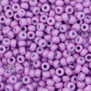 Miyuki 8/0 Rocailles Duracoat opaque crocus purple 8-4486