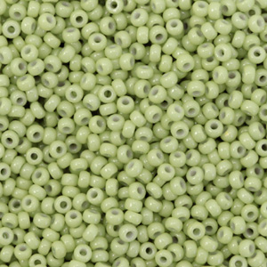 Miyuki 11/0 Rocailles Duracoat opaque fennel green 11-4473