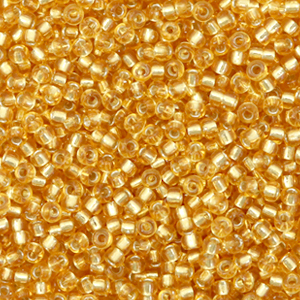 Miyuki 11/0 Rocailles Silverlined gold 11-3