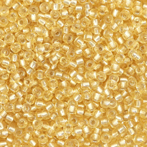 Miyuki 11/0 Rocailles Silverlined light gold 11-2