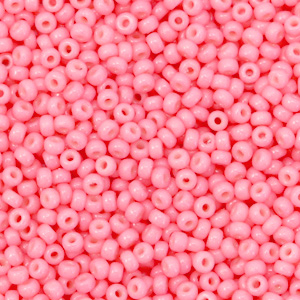 Miyuki 11/0 Rocailles Duracoat opaque light carnation pink 11-4466