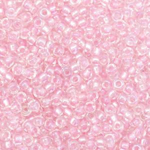Miyuki 11/0 Rocailles Fancy lined soft pink 11-3639