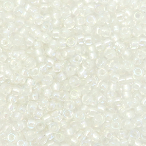 Miyuki 11/0 Rocailles Fancy lined soft white 11-3637
