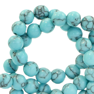 Naturstein Perlen Calcit 4mm Turquoise blue