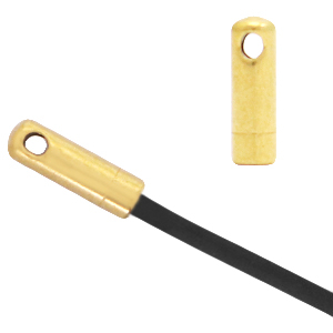 Zubeh&ouml;r aus Stainless Steel - Rostfreiem Stahl Endkappen &Oslash;1.5mm Gold