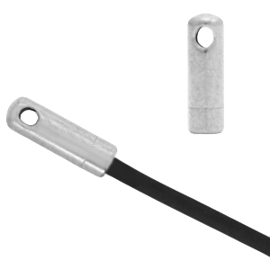 Zubeh&ouml;r aus Stainless Steel - Rostfreiem Stahl Endkappen &Oslash;1.2mm Silber