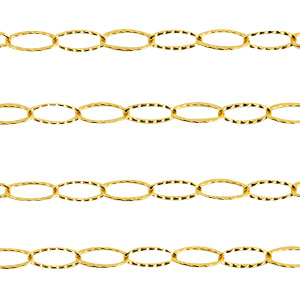 Zubeh&ouml;r aus Stainless Steel - Rostfreiem Stahl Gliederkette Gold