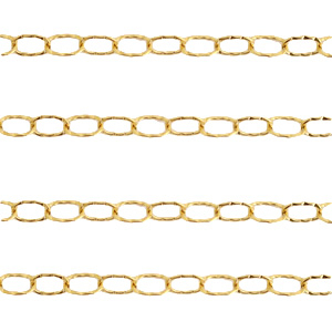 Zubeh&ouml;r aus Stainless Steel - Rostfreiem Stahl Gliederkette Gold