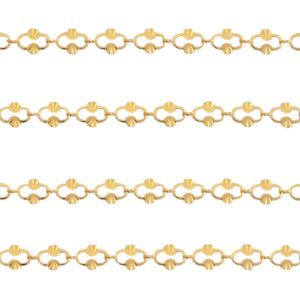 Zubeh&ouml;r aus Stainless Steel - Rostfreiem Stahl Gliederkette Gold