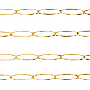 Zubeh&ouml;r aus Stainless Steel - Rostfreiem Stahl Gliederkette Gold