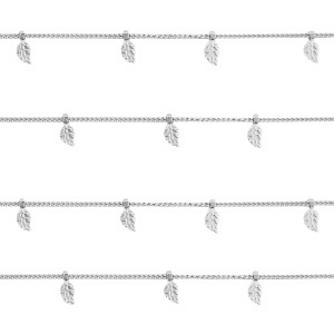 Zubeh&ouml;r aus Stainless Steel - Rostfreiem Stahl Gliederkette Federn Silber