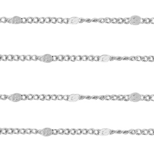 Zubeh&ouml;r aus Stainless Steel - Rostfreiem Stahl Gliederkette Silber