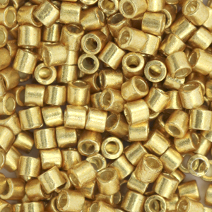 Miyuki Perlen 8/0 delica's Duracoat galvanized gold DBL-1832