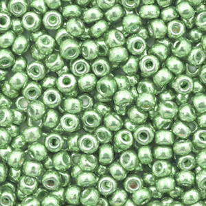 Miyuki 8/0 Rocailles Duracoat galvanized dark mint green 8-4214