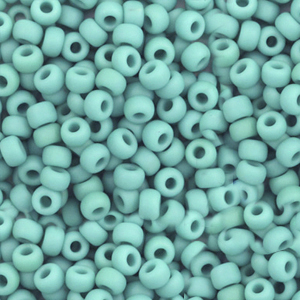 Miyuki 8/0 Rocailles Opaque matte turquoise green 8-412F