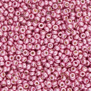 Miyuki 11/0 Rocailles Duracoat galvanized hot pink 11-4210