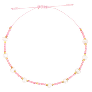 Armband Pearl Miyuki Pink