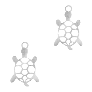 Anh&auml;nger aus Stainless Steel - Rostfreiem Stahl Schildkr&ouml;te Silber