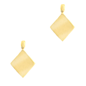 Anh&auml;nger aus Stainless Steel - Rostfreiem Stahl Rhombus Gold