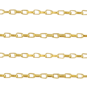 Zubeh&ouml;r aus Stainless Steel - Rostfreiem Stahl Gliederkette Venezianer Gold