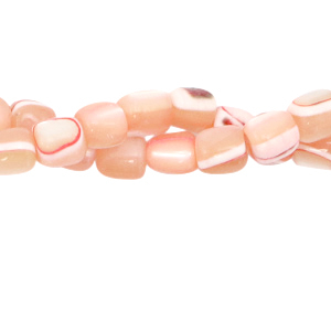Perle Muschel Tube Rose peach