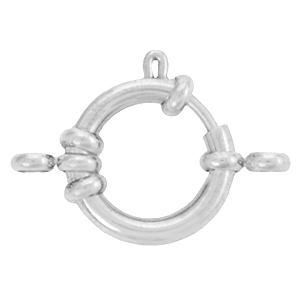 Zubeh&ouml;r aus Stainless Steel - Rostfreiem Stahl Rettungsring Verschluss 18mm mit &Ouml;sen Silber