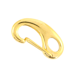 Zubeh&ouml;r aus Stainless Steel - Rostfreiem Stahl Karabinerverschluss 23mm Gold