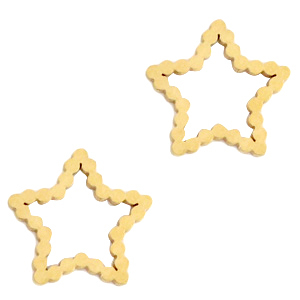 Anh&auml;nger aus Stainless Steel - Rostfreiem Stahl Zwischenst&uuml;ck Star Gold
