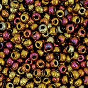 Miyuki 8/0 Rocailles Metallic gold iris 8-462