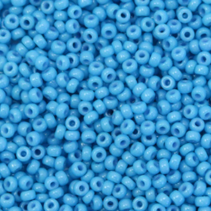 Miyuki 11/0 Rocailles Duracoat opaque delphinium blue 11-4484