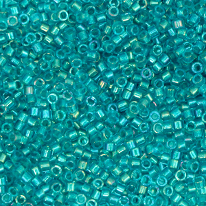 Miyuki Perlen 11/0 delica's Fancy lined teal blue DB-2380