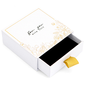 (Geschenk-)Box f&uuml;r Schmuck "for you with love" White