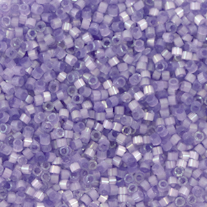 Miyuki Perlen 11/0 delica's Silk satin dyed lilac DB-1809