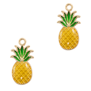 Anh&auml;nger Metall Basic Quality Pineapple Gold-yellow
