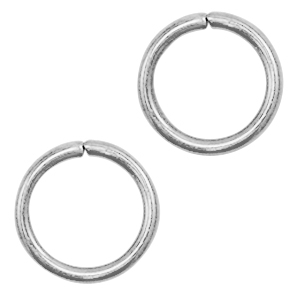 Zubeh&ouml;r aus Stainless Steel - Rostfreiem Stahl Zubeh&ouml;r Bindering 11mm Silber