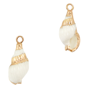 Anh&auml;nger Muschel Special Wellhornschnecke White-gold