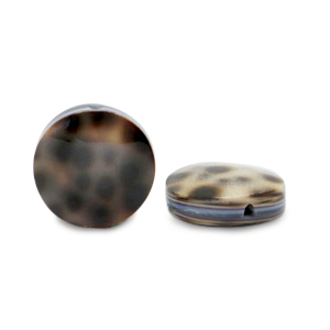 Perle Muschel 15mm Brown beige
