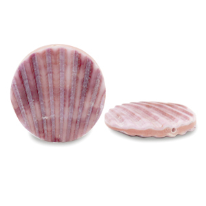 Perle Muschel 25mm Vintage rose purple